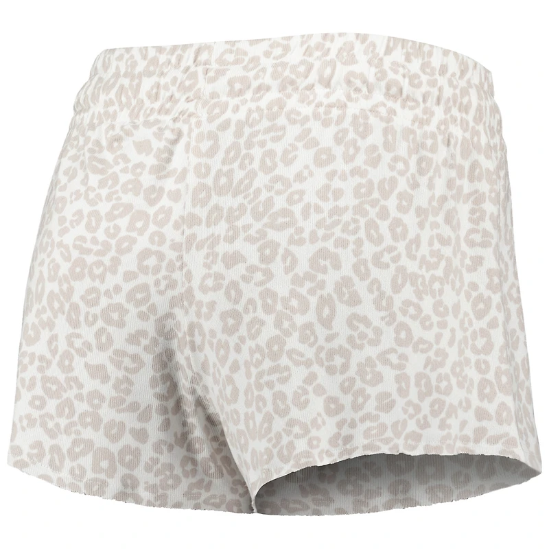 Women's Concepts Sport  Cream Penn State Nittany Lions Montana Top & Shorts Sleep Set