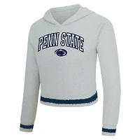Ensemble sweat à capuche et short manches longues Whitley gris/bleu marine pour femme des Nittany Lions de Penn State