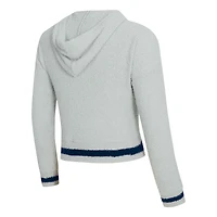 Women's Concepts Sport Gray/Navy Penn State Nittany Lions Whitley Long Sleeve Hoodie Top & Shorts Set