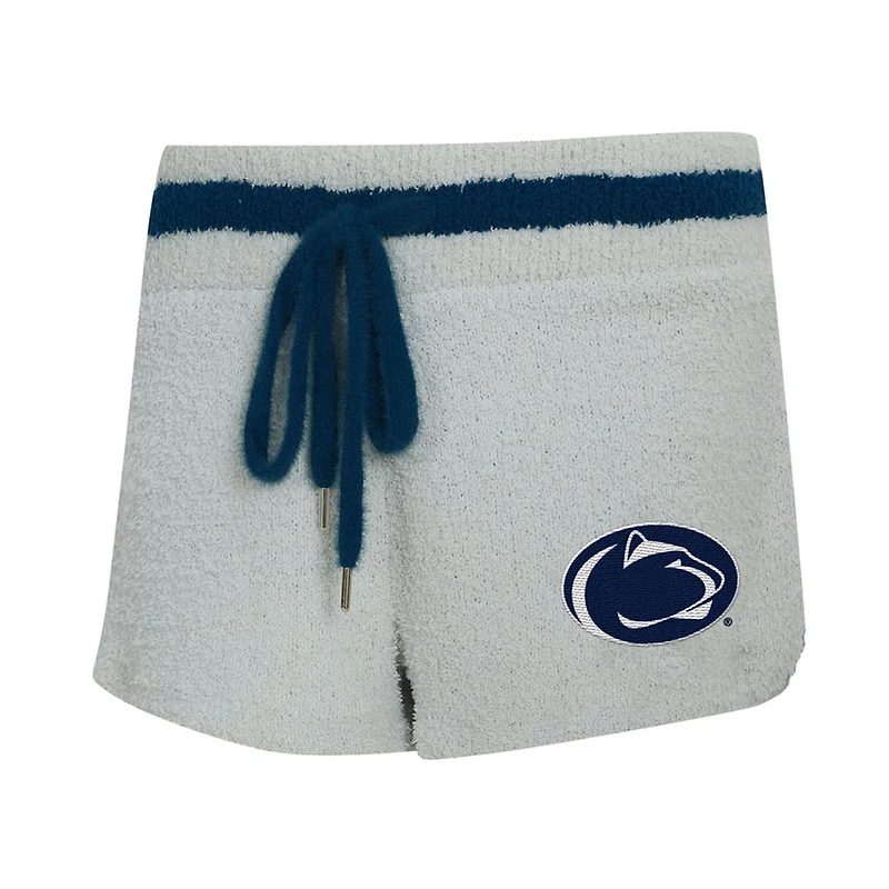 Ensemble sweat à capuche et short manches longues Whitley gris/bleu marine pour femme des Nittany Lions de Penn State