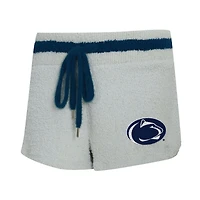 Women's Concepts Sport Gray/Navy Penn State Nittany Lions Whitley Long Sleeve Hoodie Top & Shorts Set