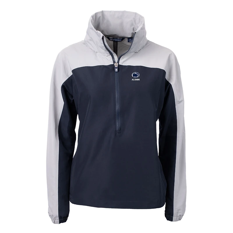 Veste anorak demi-zip écologique recyclée pour femme, bleu marine, Cutter & Buck, Penn State Nittany Lions Alumni Charter