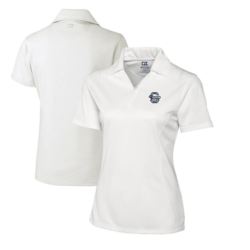 Polo texturé uni blanc Cutter & Buck Penn State Nittany Lions CB DryTec Genre pour femme
