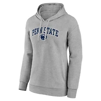 Sweat à capuche pour femme Fanatics Heather Gray Penn State Nittany Lions Campus