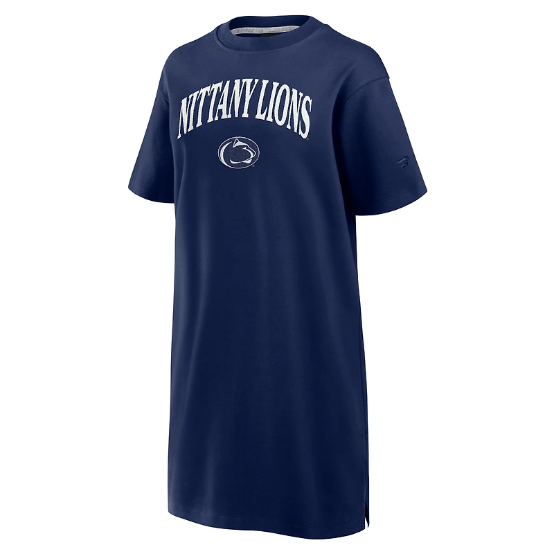 Women's Fanatics  Navy Penn State Nittany Lions Elements Go Tri-Blend T-Shirt Dress