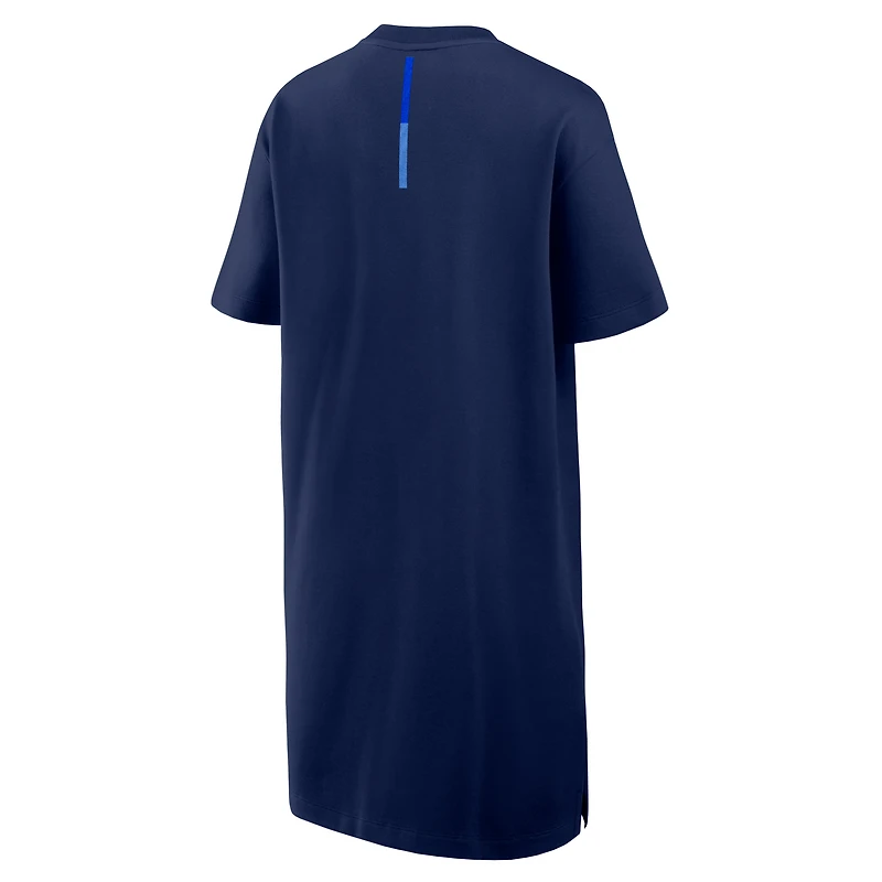Women's Fanatics  Navy Penn State Nittany Lions Elements Go Tri-Blend T-Shirt Dress