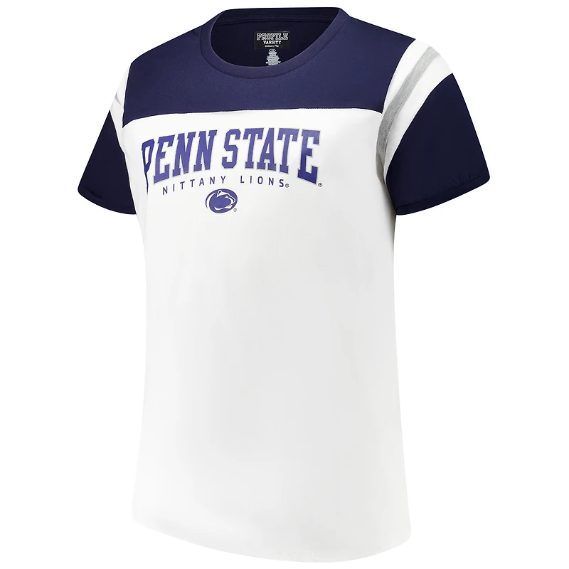 T-shirt Winning Gear blanc Penn State Nittany Lions pour femme Fanatics