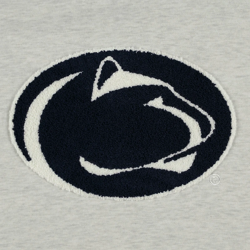 Women's Gameday Couture Ash Penn State Nittany Lions Team Effort Pullover Sweatshirt & Shorts Sleep Set