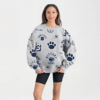Sweat-shirt polaire gris Gameday Couture pour femme, motif Penn State Nittany Lions Always on Repeat