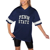 Women's Gameday Couture Navy Penn State Nittany Lions Until Kickoff Rhinestone Fashion T-Shirt