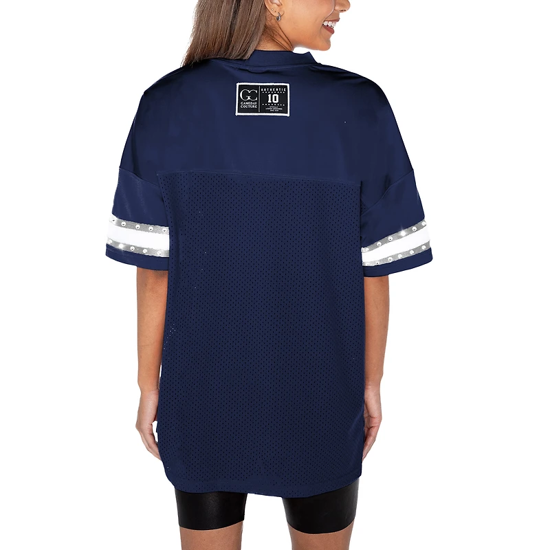 Women's Gameday Couture Navy Penn State Nittany Lions Until Kickoff Rhinestone Fashion T-Shirt