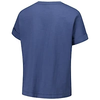 Women's League Collegiate Wear Navy Penn State Nittany Lions Slub Rolled Cuff T-Shirt