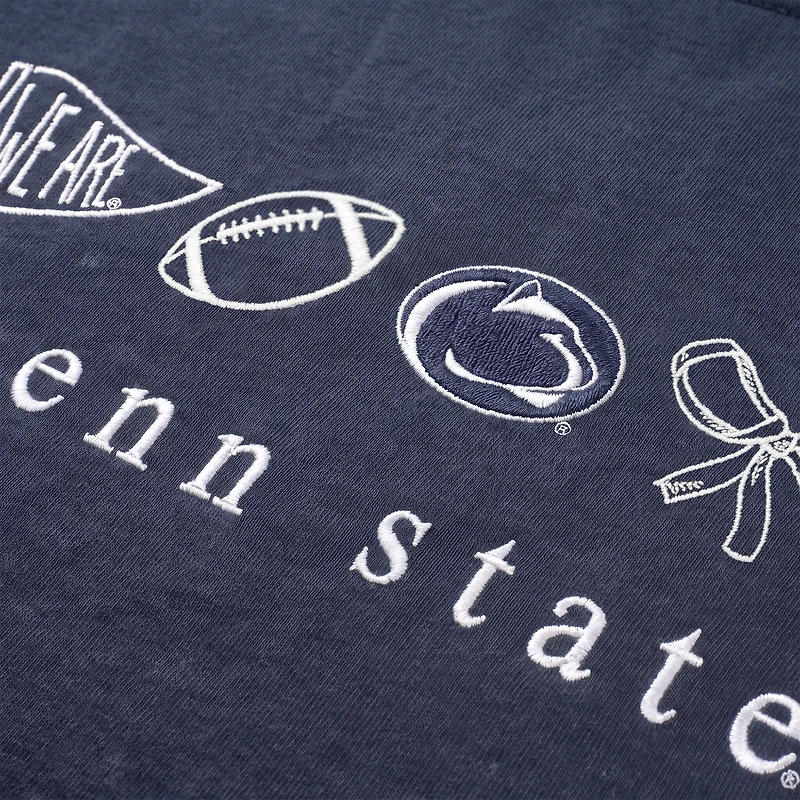 T-shirt femme Penn State Nittany Lions bleu marine, couleurs confortables