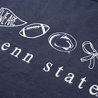 T-shirt femme Penn State Nittany Lions bleu marine, couleurs confortables