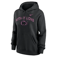 Women's Nike Black Penn State Nittany Lions Throwback Club Fleece Pullover Hoodie