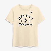 Women's Nike Natural Penn State Nittany Lions Legacy Team Name T-Shirt