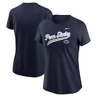 T-shirt Nike bleu marine Penn State Nittany Lions Local Script pour femme