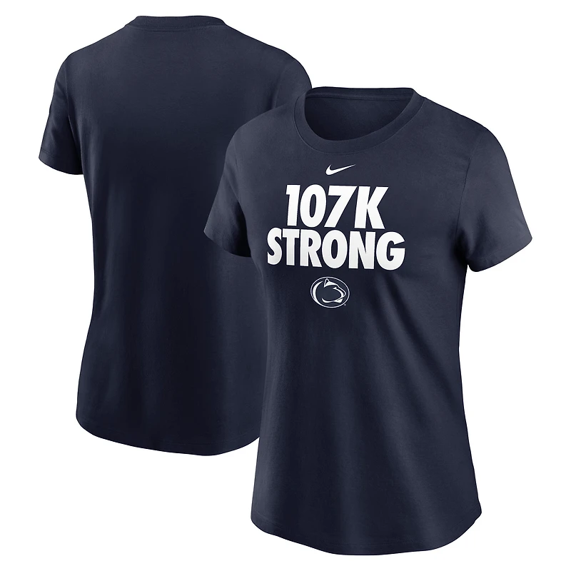 T-shirt Nike bleu marine Penn State Nittany Lions Local Ultimate Chant pour femme