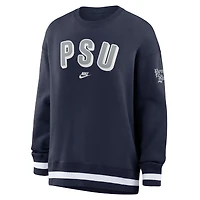 Women's Nike Navy Penn State Nittany Lions Oversized Legacy Phoenix Sweatshirt
