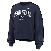 Women's Nike Navy Penn State Nittany Lions Oversized Phoenix Arch Pullover Sweatshirt