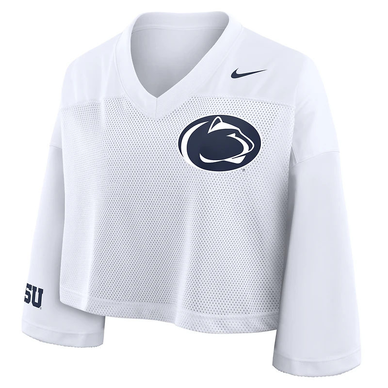 Maillot Nike Penn State Nittany Lions court en maille Dri-FIT pour femme, blanc