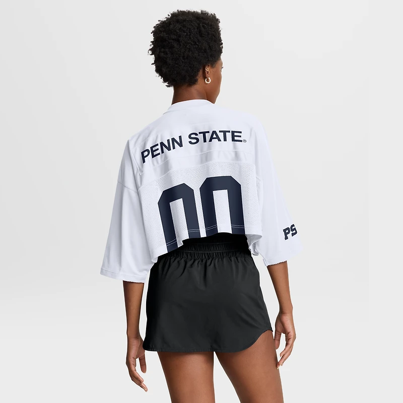 Maillot Nike Penn State Nittany Lions court en maille Dri-FIT pour femme, blanc