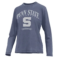 T-shirt à manches longues pour femmes Pressbox Navy Penn State Nittany Lions Chandler Olive Leaf Arch
