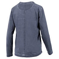 T-shirt à manches longues pour femmes Pressbox Navy Penn State Nittany Lions Chandler Olive Leaf Arch