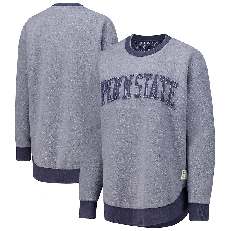 Sweat-shirt Pressbox Penn State Nittany Lions Ponchoville bleu marine pour femme