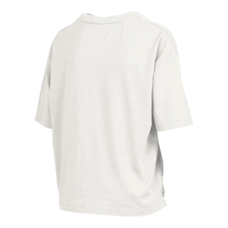 T-shirt blanc Pressbox pour femmes Penn State Nittany Lions Big Canvas Puff Castillo Motley Slub