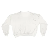 Women's Pressbox White Penn State Nittany Lions Oversized Janice Waist-Length Sweatshirt