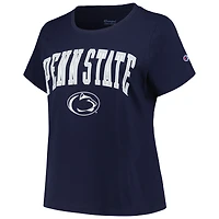 Women's Profile Navy Penn State Nittany Lions Plus Arch Over Logo Scoop Neck T-Shirt