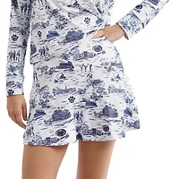 Jupe-short Molly blanche/bleu marine pour femme Smith & Quinn, collection Tailgate des Nittany Lions de Penn State