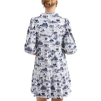 Robe blanche/bleu marine Smith & Quinn pour femme, collection Tailgate Tory, Penn State Nittany Lions