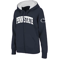 Women's Colosseum  Charcoal Penn State Nittany Lions Arched Name Full-Zip Hoodie