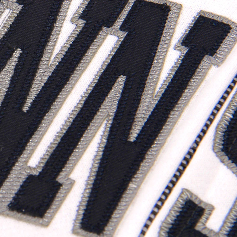 Sweat à capuche entièrement zippé avec nom arqué Nittany Lions de Penn State Stadium Athletic pour femme, blanc