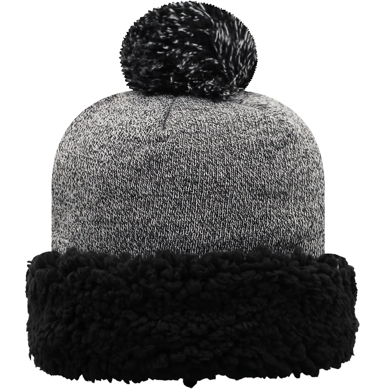 Top of the World Black Penn State Nittany Lions Bonnet en tricot à revers et pompon pour femmes