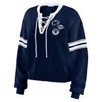Pull à lacets bleu marine Penn State Nittany Lions pour femme WEAR by Erin Andrews