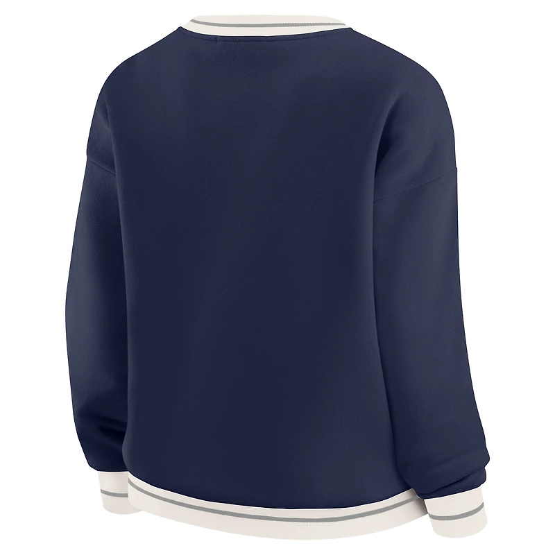 Women's WEAR by Erin Andrews Navy Penn State Nittany Lions Seal Sweatshirt