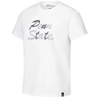 Women's White Penn State Nittany Lions Hand Sewn Beaded Script T-Shirt