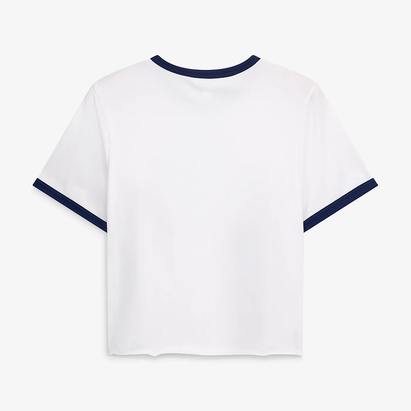 Women's ZooZatz White Penn State Nittany Lions Retro Ringer Tri-Blend T-Shirt