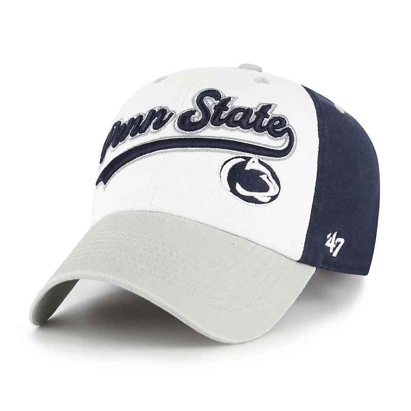 Casquette ajustable blanche « 47 Penn State Nittany Lions Scooter Clean Up » pour jeunes