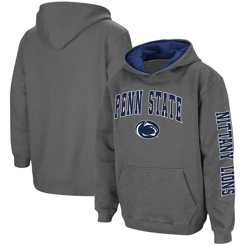 Youth Colosseum Charcoal Penn State Nittany Lions 2-Hit Team Pullover Hoodie