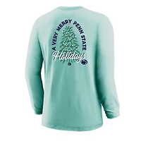 Youth  Light Green Penn State Nittany Lions Merry Christmas Tree Long Sleeve T-Shirt