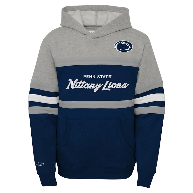 Sweat à capuche bleu marine Mitchell & Ness Penn State Nittany Lions Head Coach pour jeunes