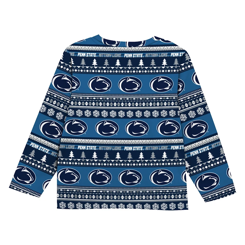 Ensemble pyjama pull moche bleu marine Penn State Nittany Lions pour jeunes de la marque Outerstuff