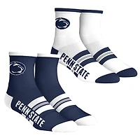 Youth Rock Em Socks  Penn State Nittany Lions 2-Pack Multi Stripe Quarter Socks Set