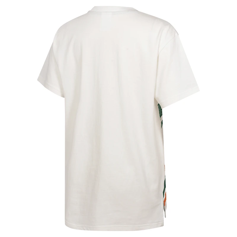 T-shirt surdimensionné blanc pour jeunes Penn State Nittany Lions « Let's Get Loud »