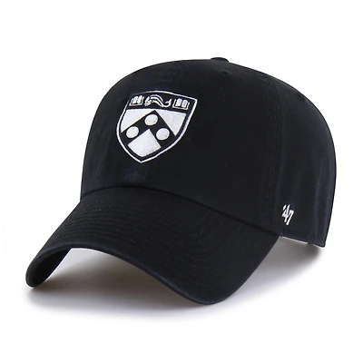 Men's '47 Black Pennsylvania Quakers Clean Up Adjustable Hat