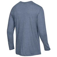 Men's Alternative Apparel Heathered Navy Pennsylvania Quakers Keeper Long Sleeve T-Shirt